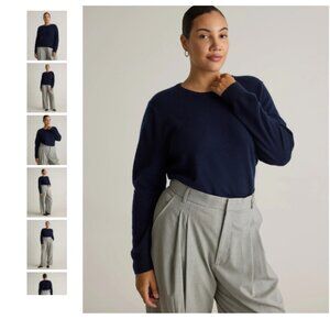 Quince Cashmere Crew (True blue)